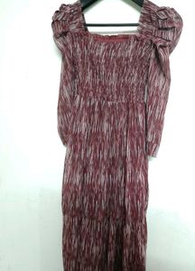 2-in-1 Shoulder Maxi Dress