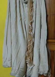 Elegant Teal Embroidered Kurta and big plazo with