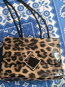 Leopard Print Shoulder Bag