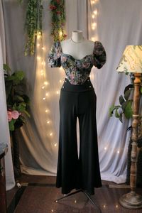 Floral Print Corset Top