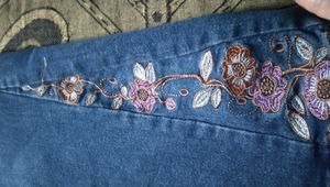 Embroidered Flare Jeans