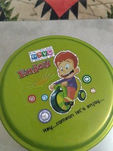 Cute Green Kids Tiffin Box(not used)