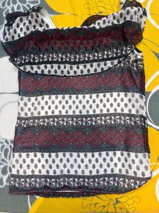 Boho Print Off-Shoulder Top