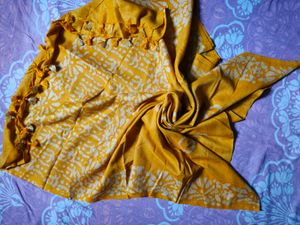 Yellow Tasseled Dupatta
