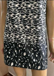 Patterned Mini Shift Dress