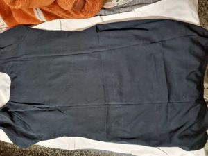 Elegant Black Kurta Set with Silver Accents