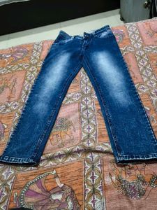 Blue Washed Denim Jeans