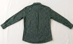 Men's Green Floral Print Shirt