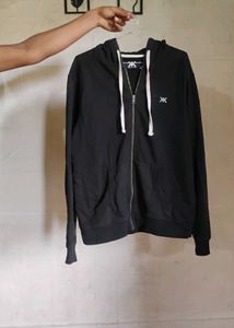 Black Zip-Up Hoodie