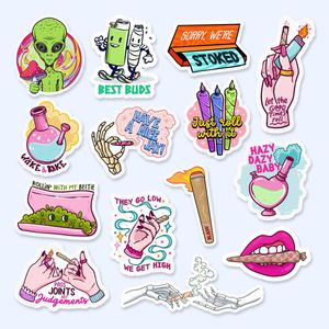 NEW Stoners Weed Vinyl Waterproof Stickers Pack