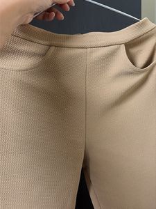 Classic Tan Textured Trousers