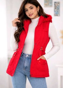 Red Sleeveless Vest❤🎀