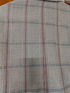 Long Plaid Blazer