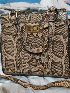 Allen Solly Chic Snakeskin Print Handbag