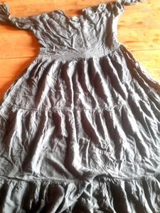 Ethenic Grey Colur Embroidery Work Gown