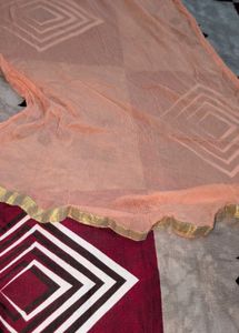 Peach Embroidered Kurta Set