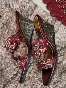 Embellished Red Heels
