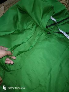 Trending 🤩Vibrant Green Wrap peplum Angrakha top