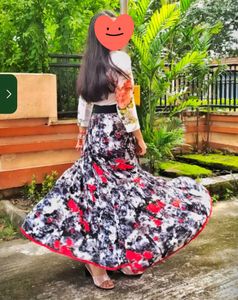 Floral Print Maxi Skirt