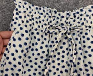 H&amp;M - High-Rise Shorts – Blueberry Dot Pri