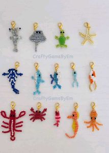 Beaded Dragonfly Charm🩵