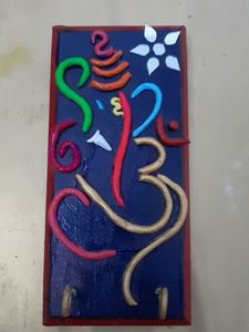 Lippan Art Ganesha 2 Key Holder