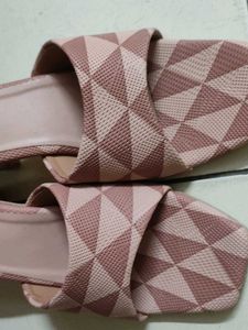 Pink Patterned Flats
