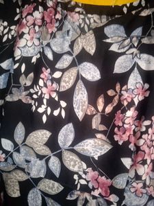 Floral Print Maxi Gown - Size 4XL