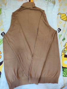 Zara Men Tan Brown Pullover