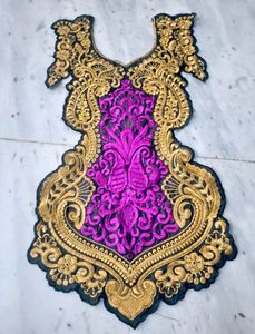 NECK PATCH RESHAM WORK