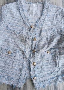 Chic Tweed Cropped Jacket
