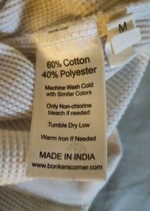 Men's White Ribbed Tank Top