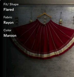 Navratri chaniya choli maroon ethnic skirt