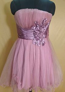 Pretty Pink Strapless Tulle Dress