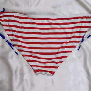 Red &amp; White Bikini Set