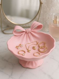Cute Bow Catch Jewellery Organiser