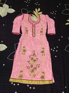 Elegant Pink Kurta Set with Dupatta