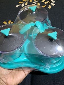3pc Multipurpose Teal Blue Container Set
