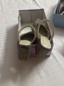 Sparkly Wedge Heels with Straps