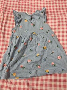 Cute Floral Print Baby Dress