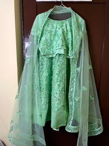 Sequence Green Lehanga