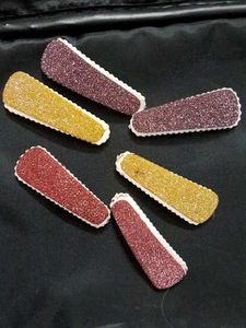 Glitter hair clips
