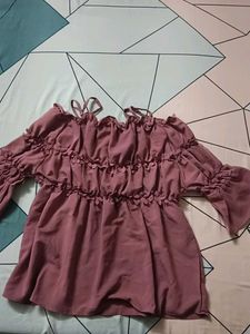 Chic Ruched Off-Shoulder Top