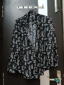 Graphic Print Blazer
