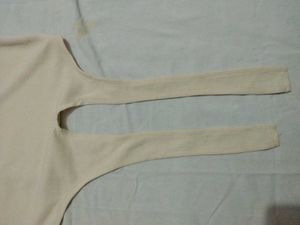 Stylish Cream Knit Top