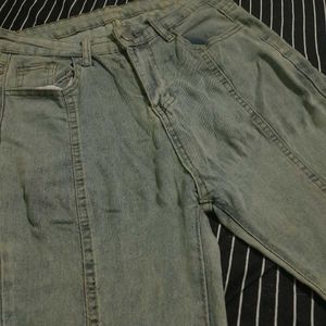 Vintage Wash Flared Jeans