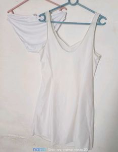 White Lace Trim Slip