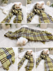 Classic Plaid Scarf with Fringes
