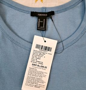 Forever 21 Blue Knitted Top For Girls