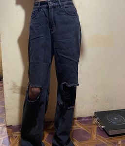 urbanic Black Wide leg Jeans
